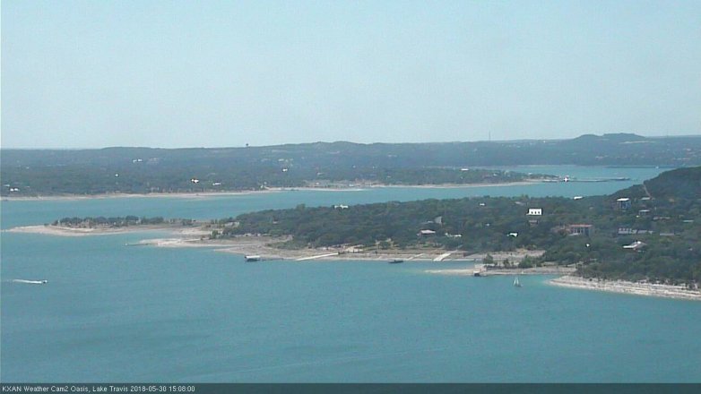 Lake Travis webcam, May 30, 2018 2:10 PM CT
