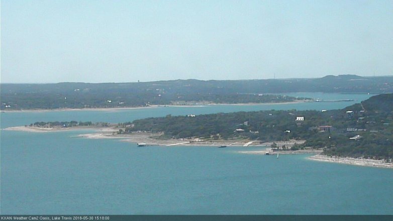 Lake Travis webcam, May 30, 2018 2:20 PM CT
