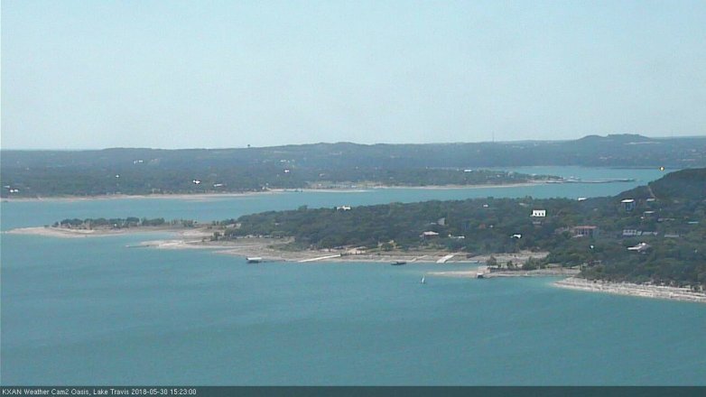 Lake Travis webcam, May 30, 2018 2:25 PM CT