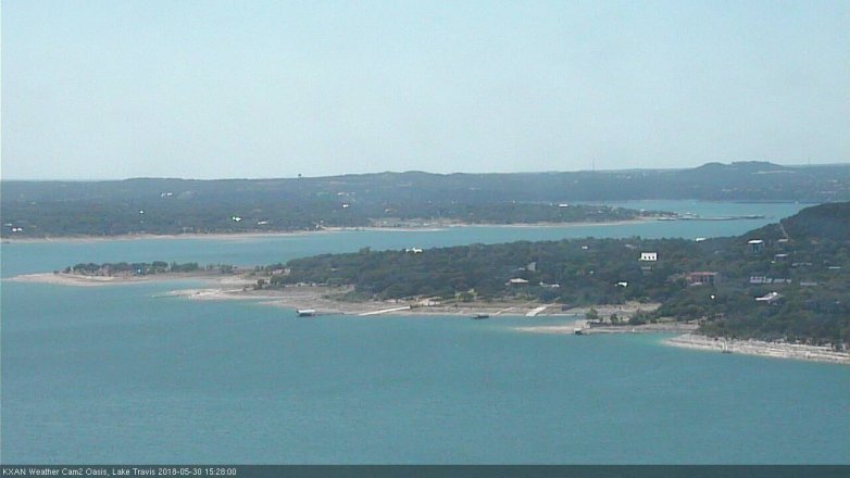 Lake Travis webcam, May 30, 2018 2:30 PM CT