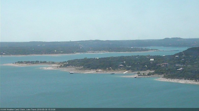 Lake Travis webcam, May 30, 2018 2:35 PM CT