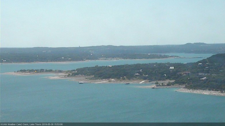 Lake Travis webcam, May 30, 2018 2:55 PM CT