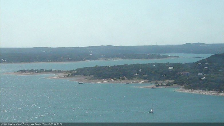 Lake Travis webcam, May 30, 2018 3:30 PM CT