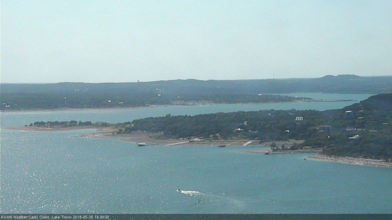 Lake Travis webcam, May 30, 2018 3:40 PM CT