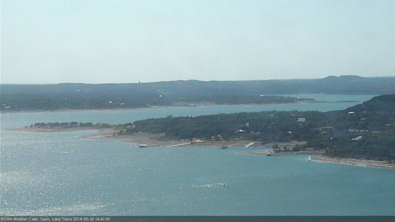 Lake Travis webcam, May 30, 2018 3:45 PM CT