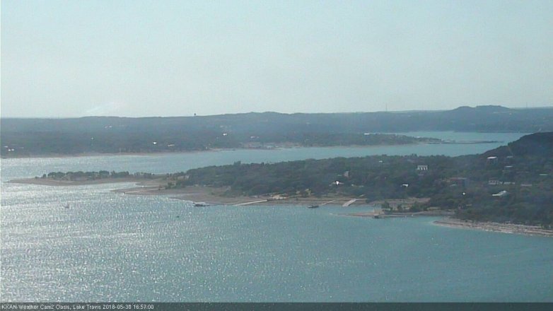 Lake Travis webcam, May 30, 2018 4:00 PM CT