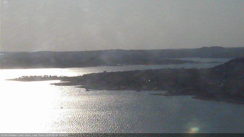 Lake Travis webcam, May 30, 2018 5:45 PM CT