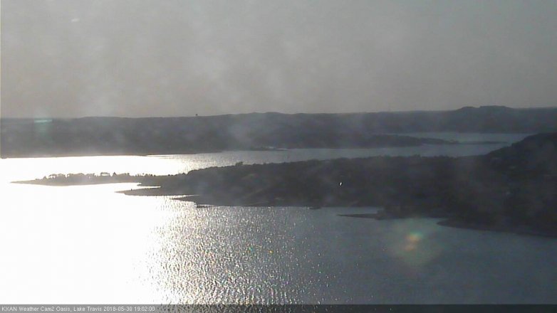 Lake Travis webcam, May 30, 2018 6:05 PM CT