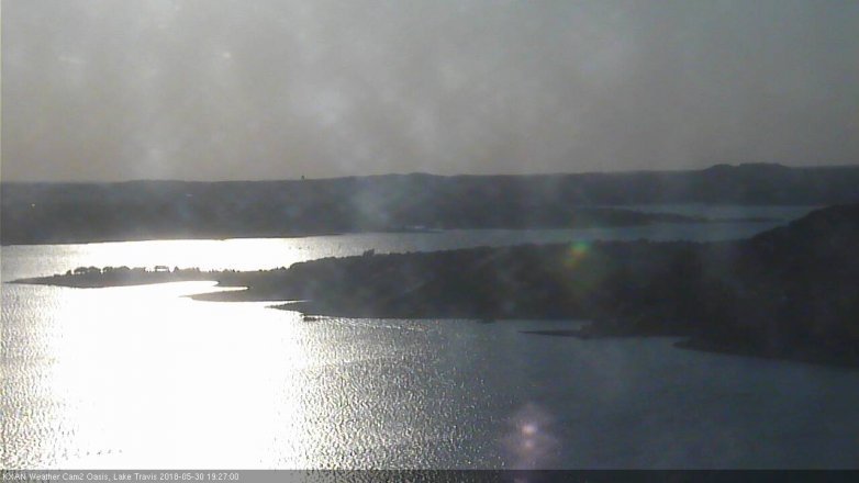 Lake Travis webcam, May 30, 2018 6:30 PM CT
