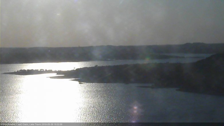 Lake Travis webcam, May 30, 2018 6:35 PM CT