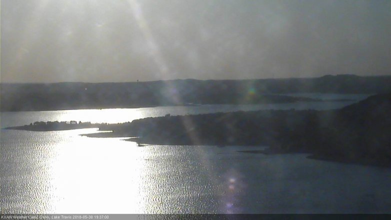 Lake Travis webcam, May 30, 2018 6:40 PM CT