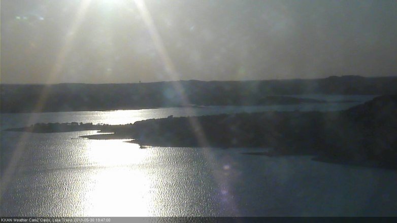 Lake Travis webcam, May 30, 2018 6:50 PM CT