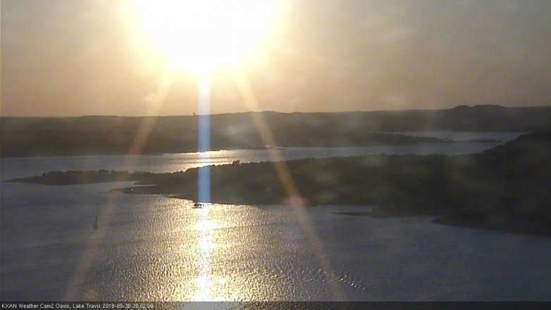 Lake Travis webcam, May 30, 2018 7:05 PM CT