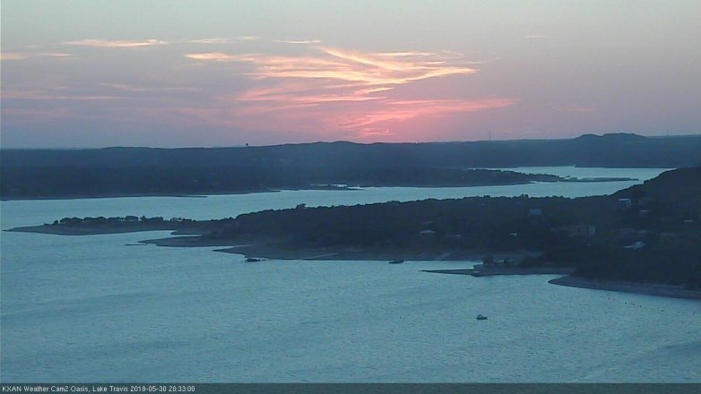 Lake Travis webcam, May 30, 2018 7:35 PM CT