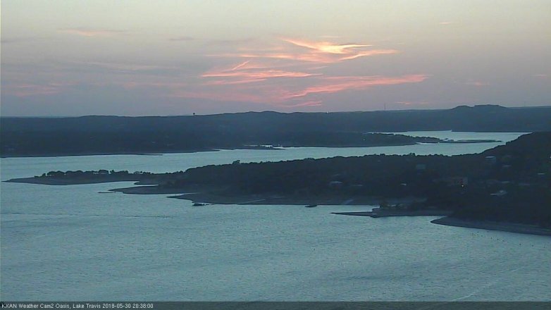 Lake Travis webcam, May 30, 2018 7:40 PM CT