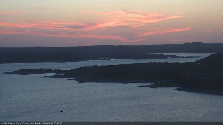 Lake Travis webcam, May 30, 2018 7:50 PM CT