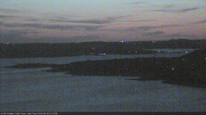 Lake Travis webcam, May 30, 2018 8:10 PM CT