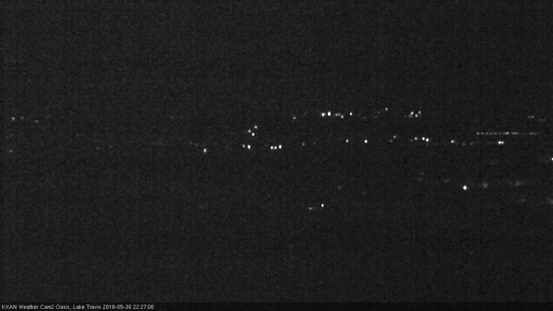 Lake Travis webcam, May 30, 2018 9:30 PM CT