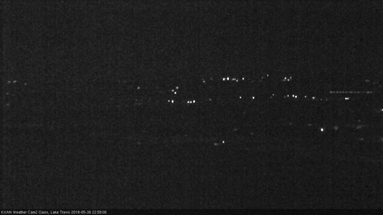 Lake Travis webcam, May 30, 2018 10:00 PM CT