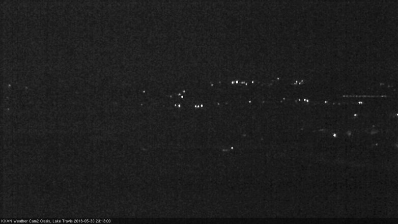 Lake Travis webcam, May 30, 2018 10:15 PM CT