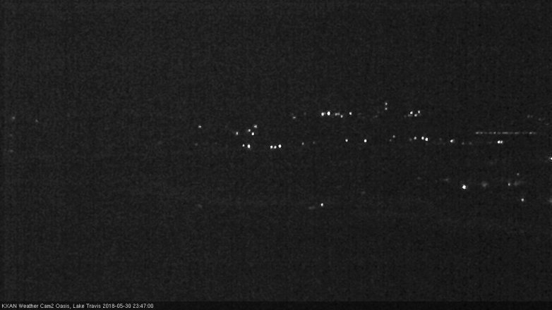 Lake Travis webcam, May 30, 2018 10:50 PM CT