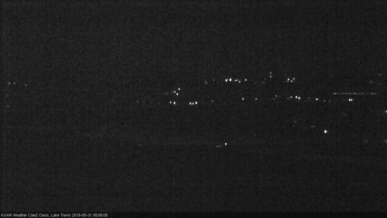Lake Travis webcam, May 30, 2018 11:10 PM CT