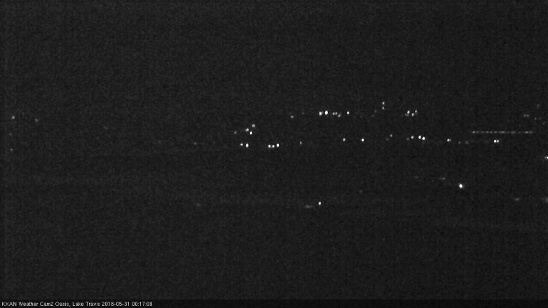 Lake Travis webcam, May 30, 2018 11:20 PM CT