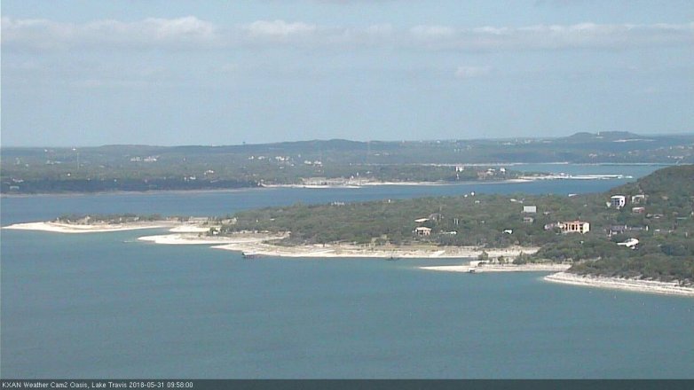 Lake Travis webcam, May 31, 2018 9:00 AM CT