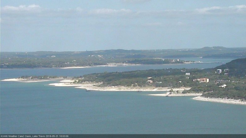 Lake Travis webcam, May 31, 2018 9:05 AM CT