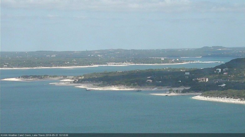 Lake Travis webcam, May 31, 2018 9:20 AM CT