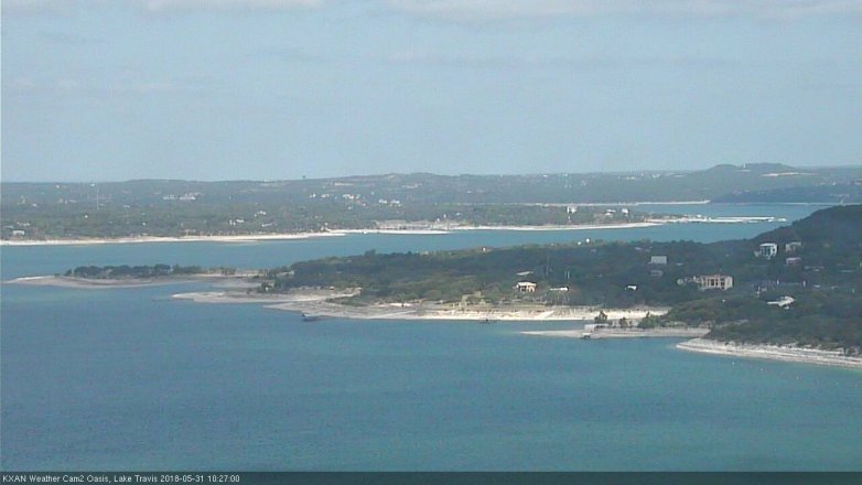 Lake Travis webcam, May 31, 2018 9:30 AM CT