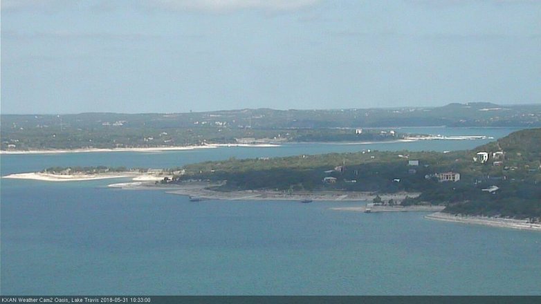 Lake Travis webcam, May 31, 2018 9:35 AM CT