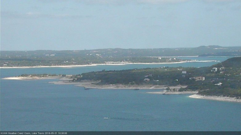 Lake Travis webcam, May 31, 2018 9:40 AM CT