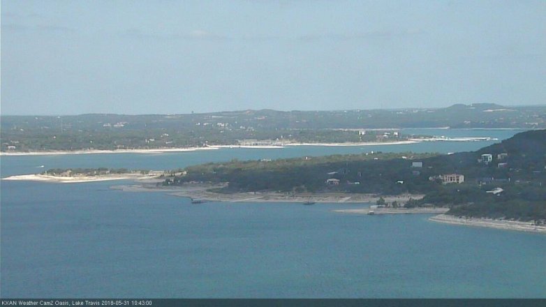 Lake Travis webcam, May 31, 2018 9:45 AM CT