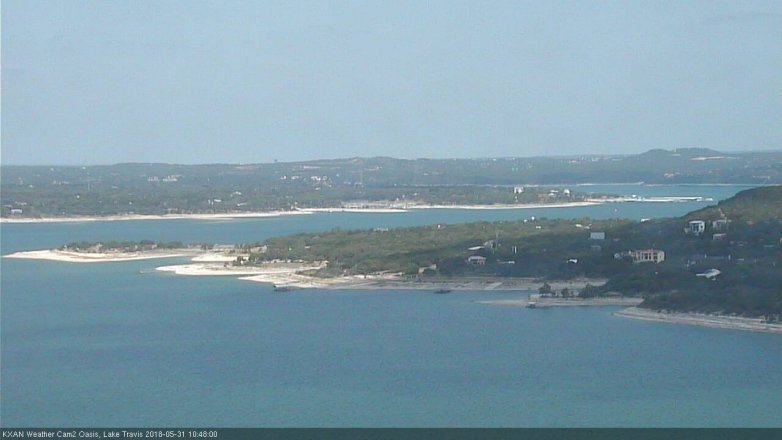 Lake Travis webcam, May 31, 2018 9:50 AM CT