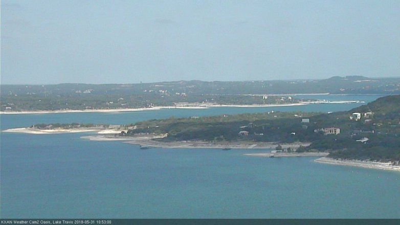 Lake Travis webcam, May 31, 2018 9:55 AM CT