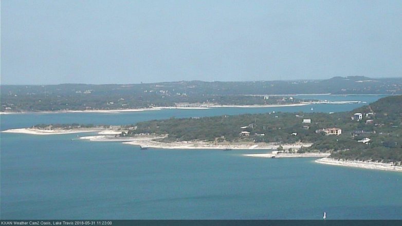 Lake Travis webcam, May 31, 2018 10:25 AM CT