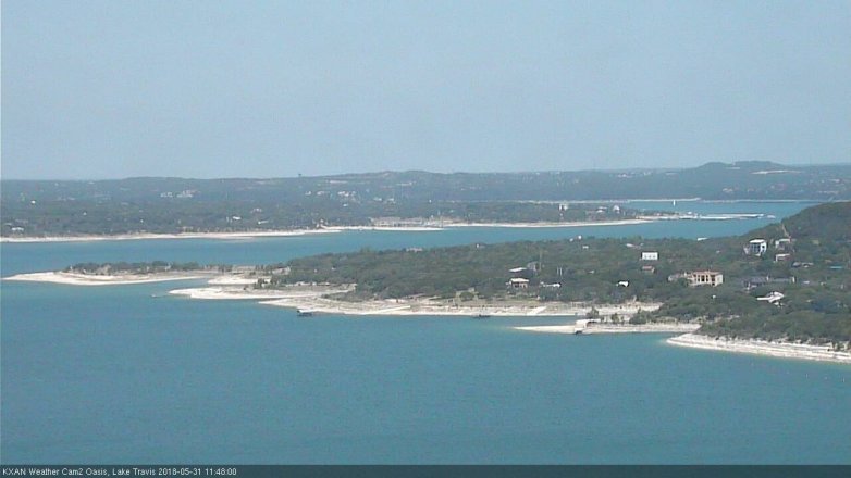 Lake Travis webcam, May 31, 2018 10:50 AM CT