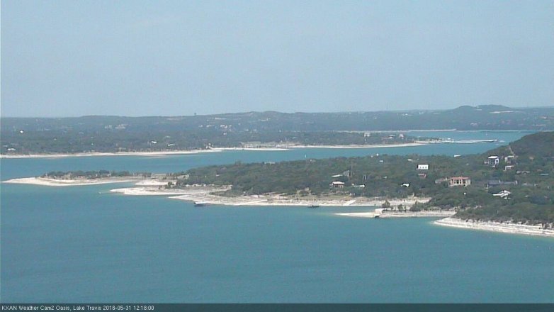 Lake Travis webcam, May 31, 2018 11:20 AM CT