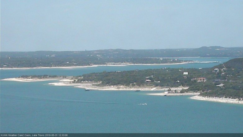 Lake Travis webcam, May 31, 2018 11:35 AM CT