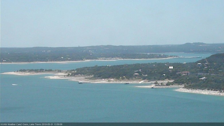 Lake Travis webcam, May 31, 2018 1:00 PM CT