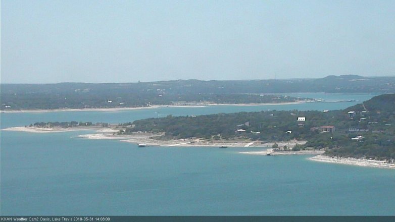 Lake Travis webcam, May 31, 2018 1:10 PM CT