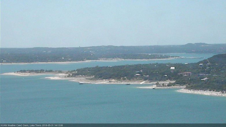 Lake Travis webcam, May 31, 2018 1:15 PM CT