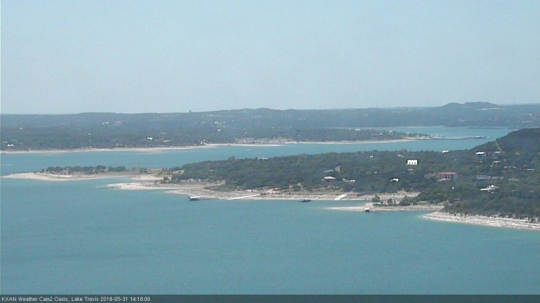 Lake Travis webcam, May 31, 2018 1:20 PM CT