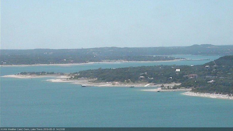 Lake Travis webcam, May 31, 2018 1:25 PM CT