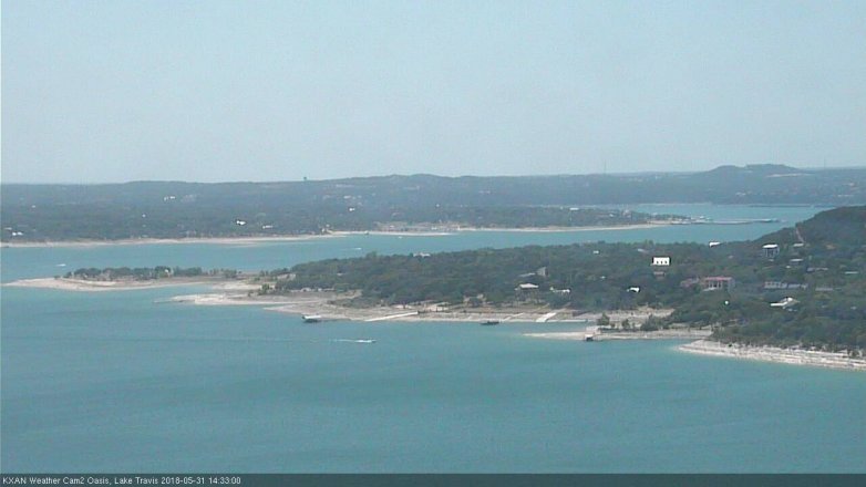 Lake Travis webcam, May 31, 2018 1:35 PM CT