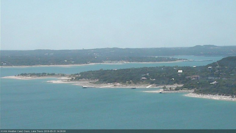 Lake Travis webcam, May 31, 2018 1:40 PM CT