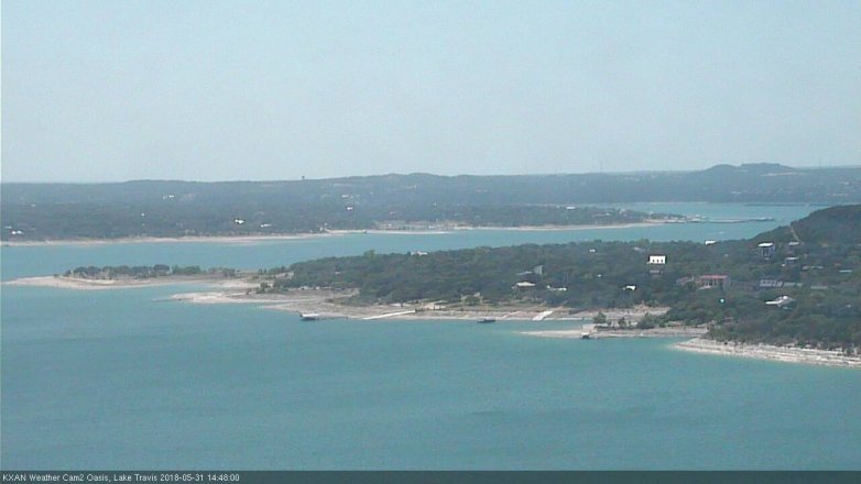 Lake Travis webcam, May 31, 2018 1:50 PM CT