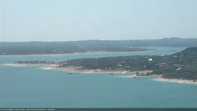 Lake Travis webcam, May 31, 2018 2:00 PM CT