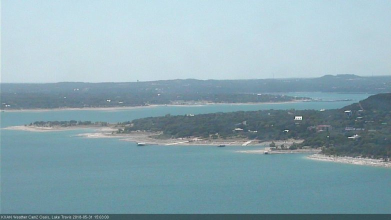 Lake Travis webcam, May 31, 2018 2:05 PM CT
